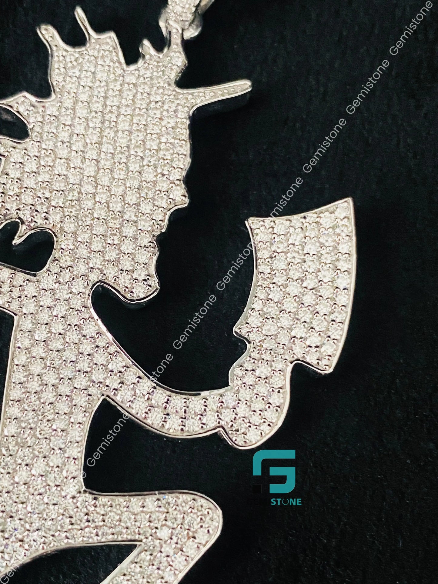 Trendy Hatchetman Hip Hop Moissanite Pendant For Men