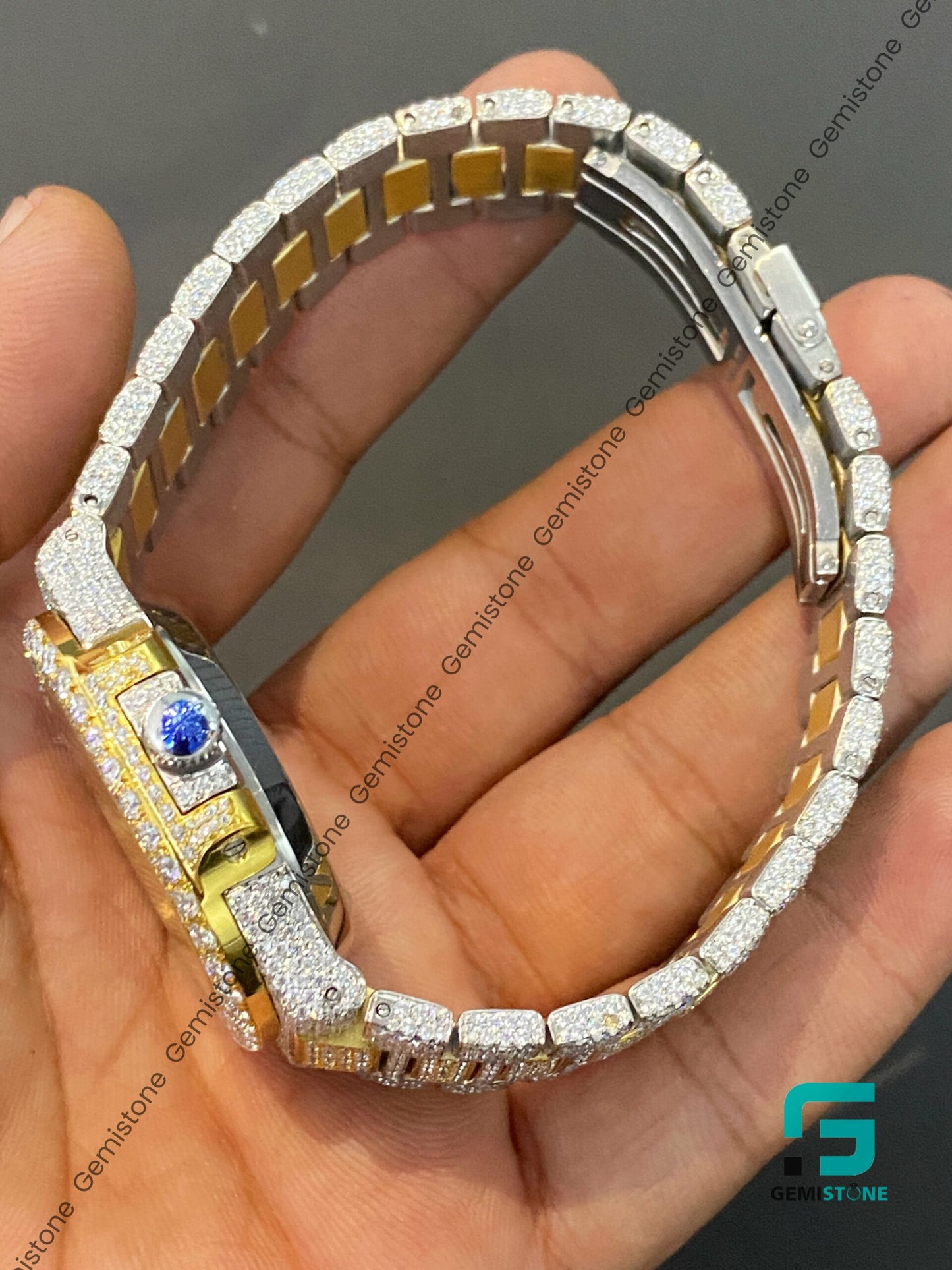 Two-Tone-Cartier-Diamond-Watch