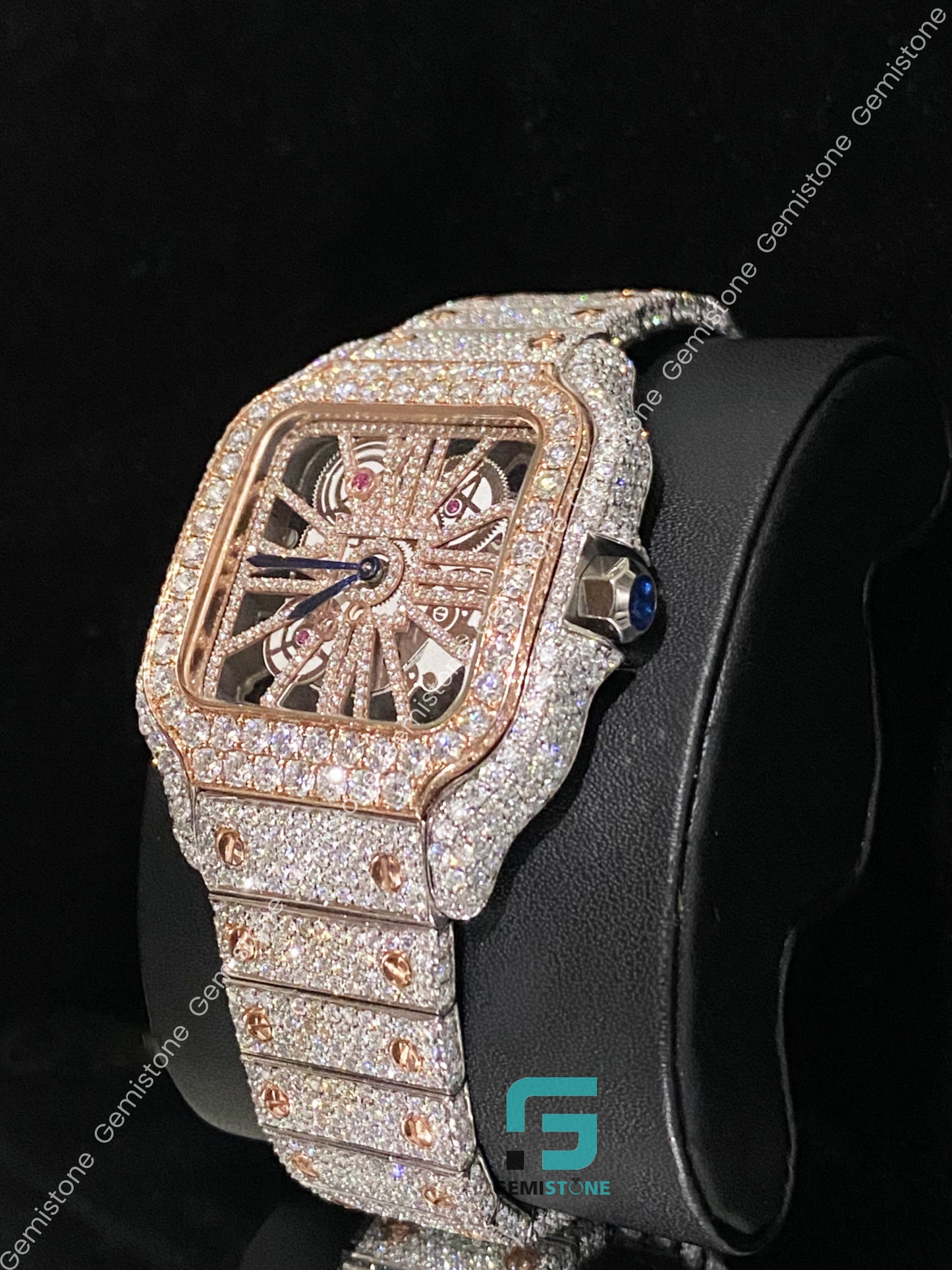 Two Tone Luxury Moissanite watch