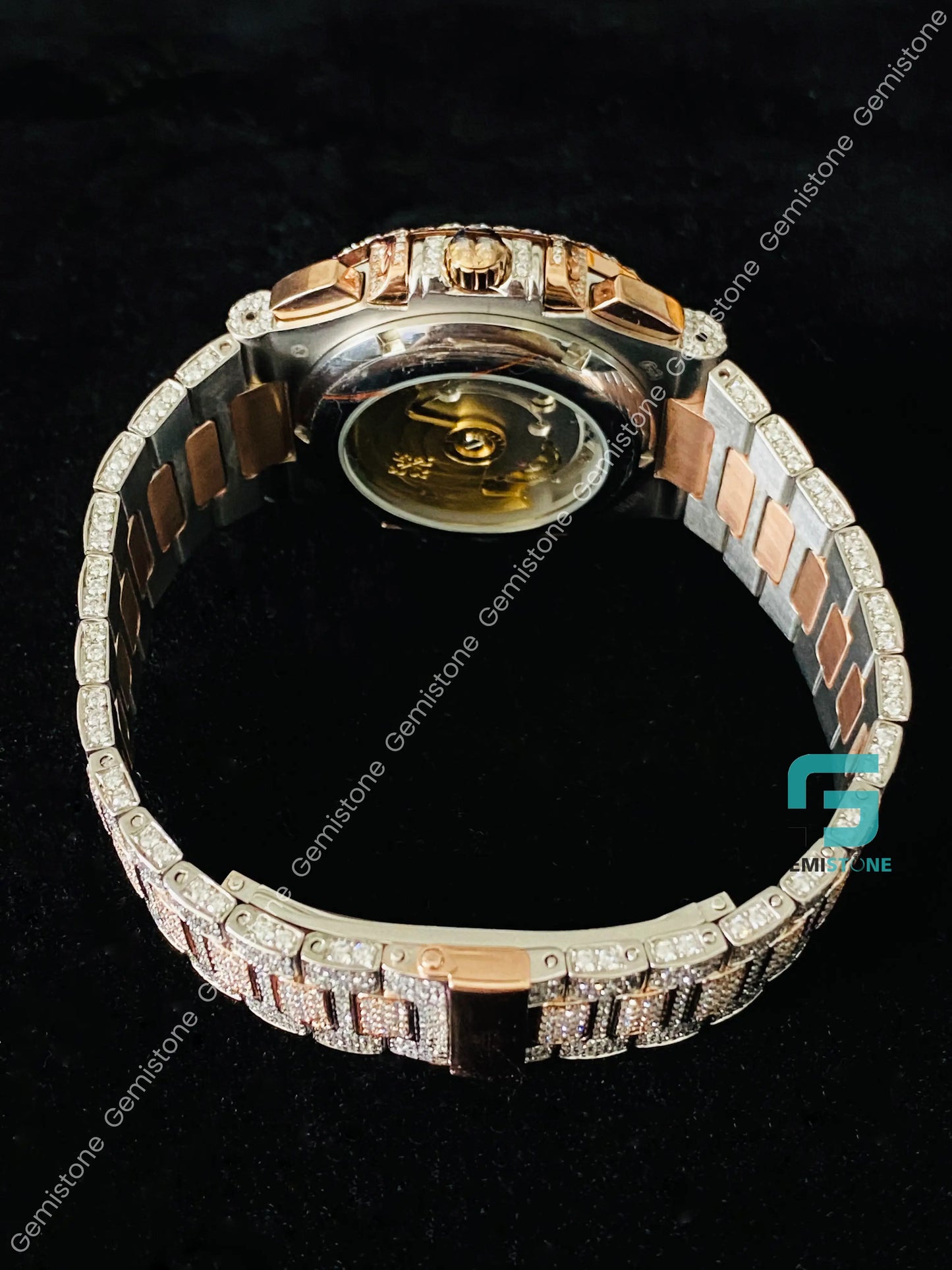 Two Tone Moissanite Watch