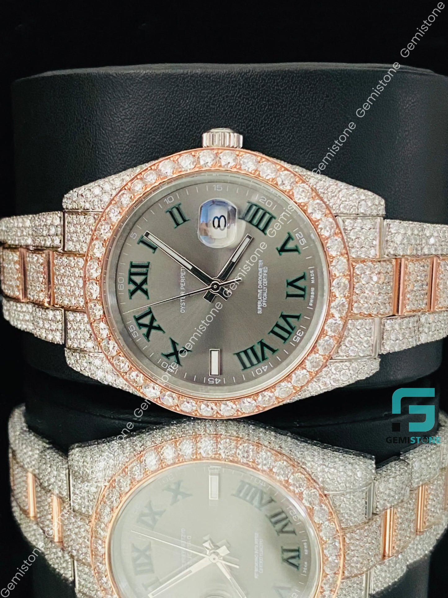 Two Tone Wrist Watch for Men_s