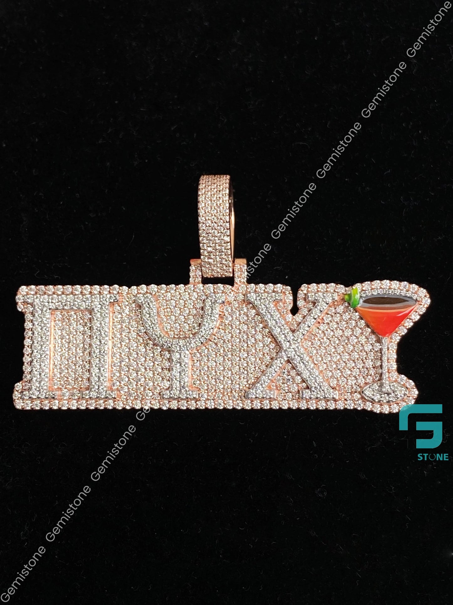 VVS Diamond Iced Out Moissanite Letter Pendant