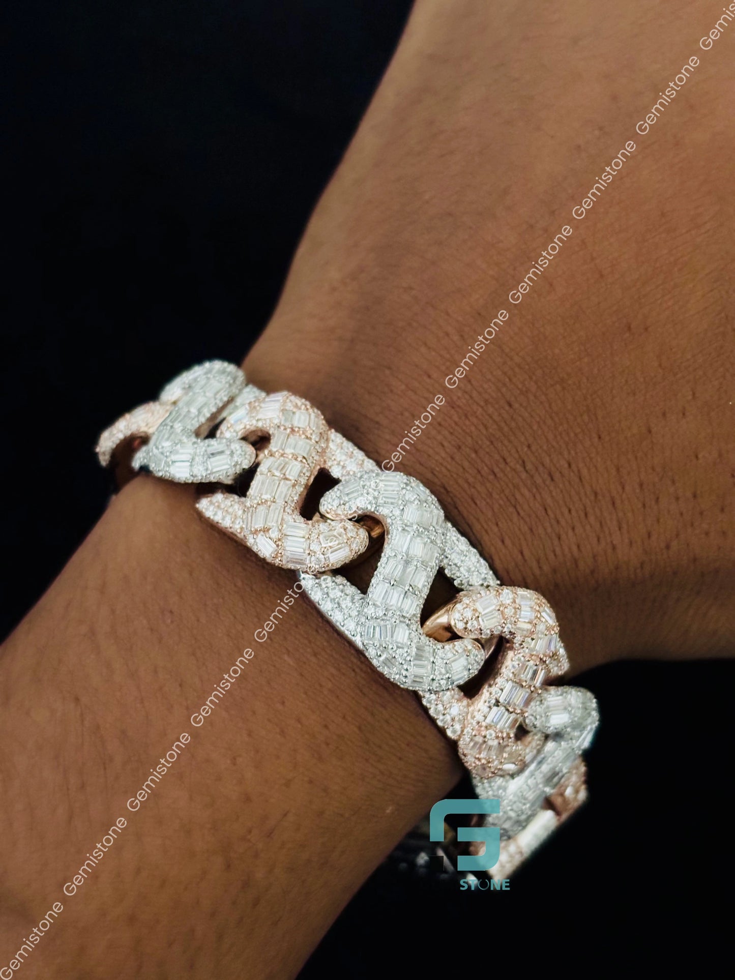 VVS Fully Studded Moissanite 18MM Bracelet
