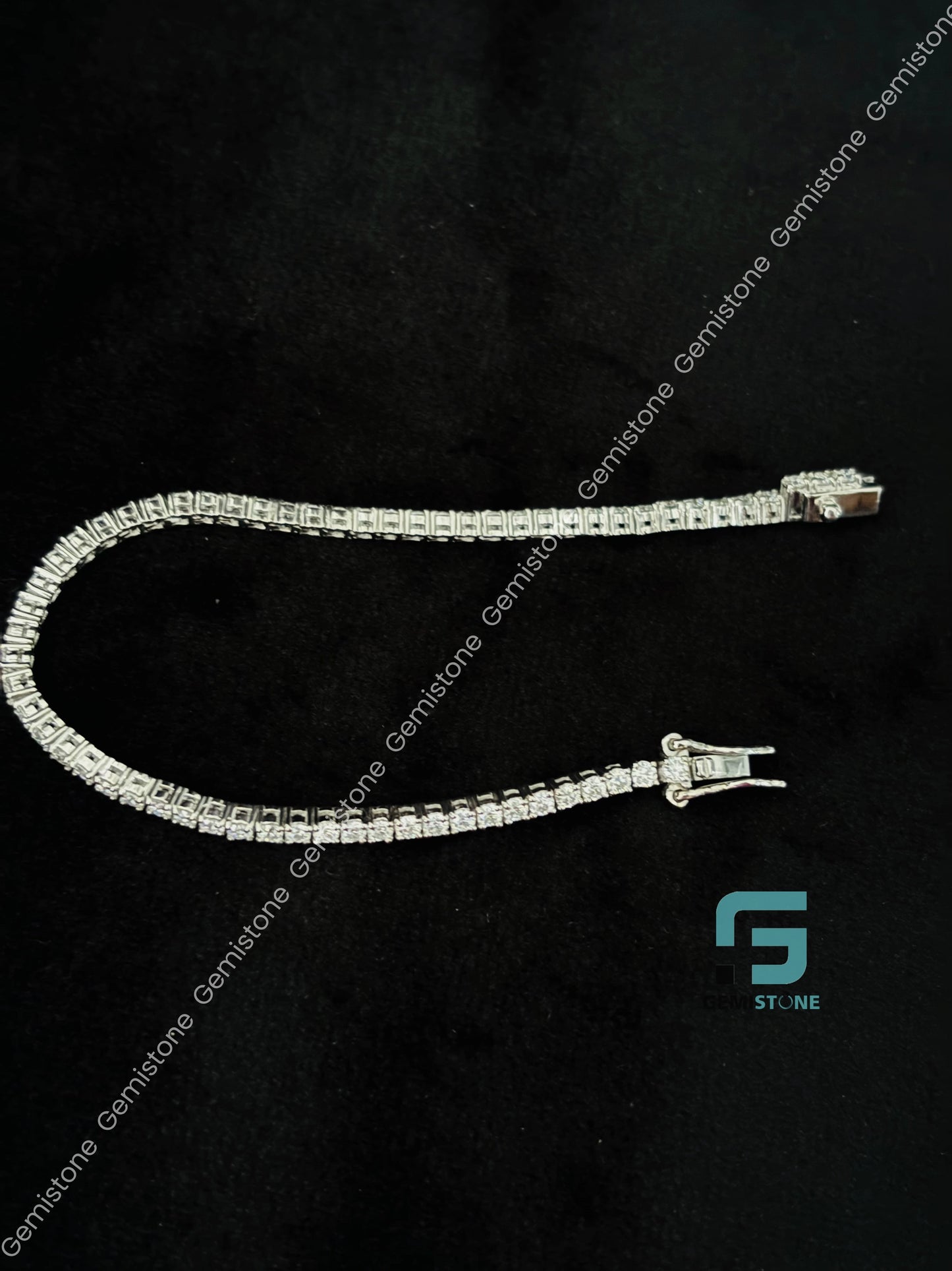 VVS Sterling Silver Tennis Bracelet