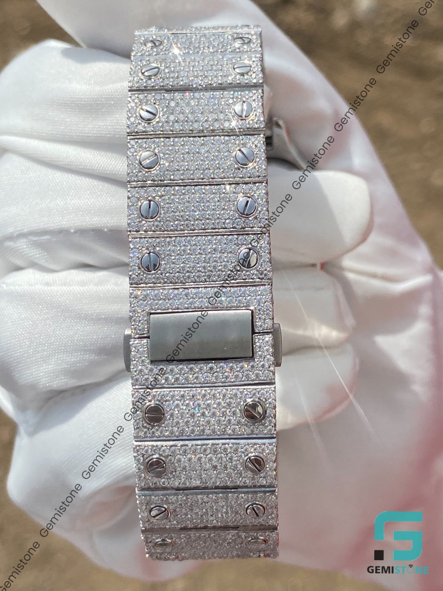 White-Round-Moissanite-Diamond-Watch-For-Men