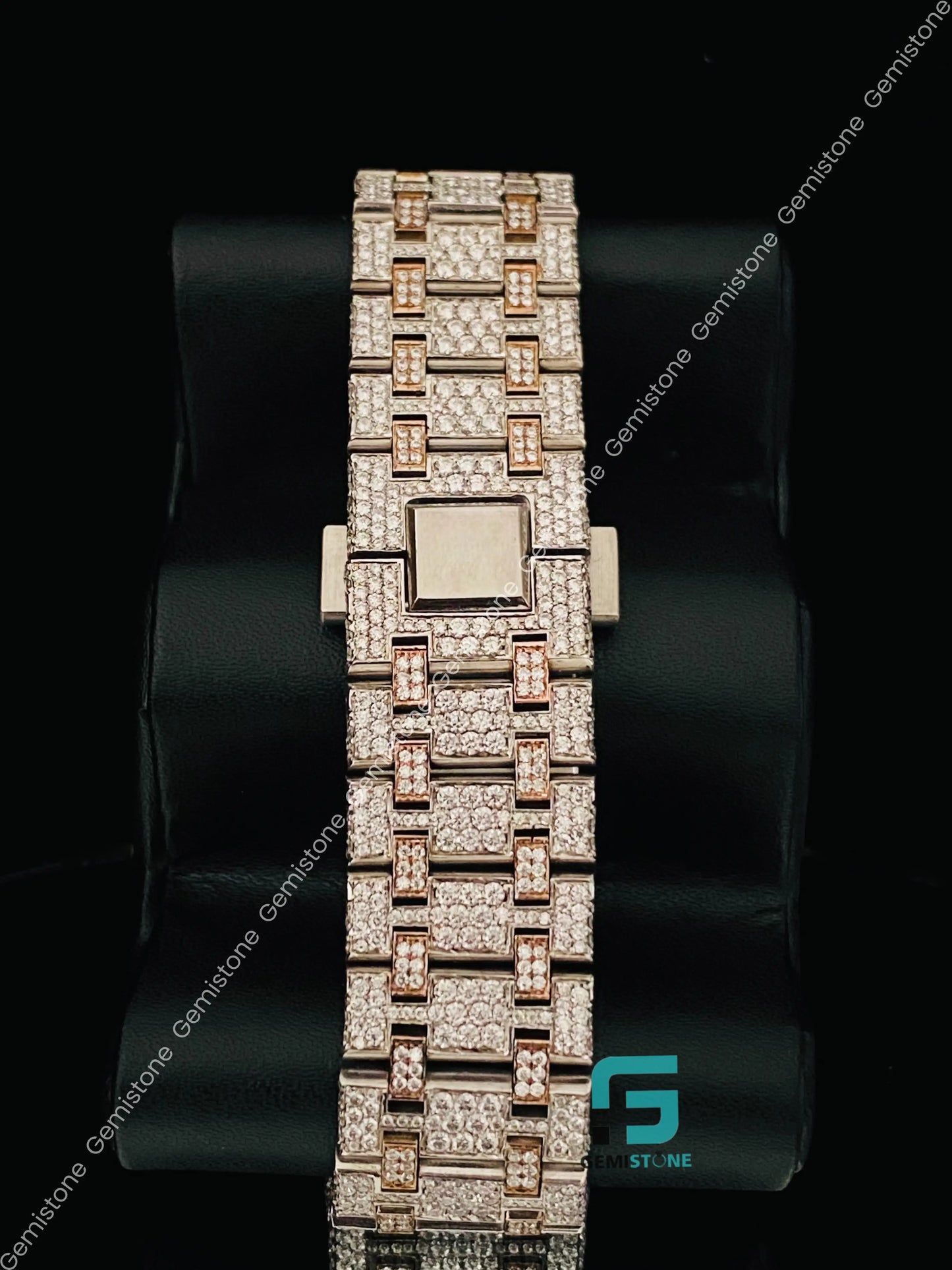 White Bar HipHop Watch for Men's
