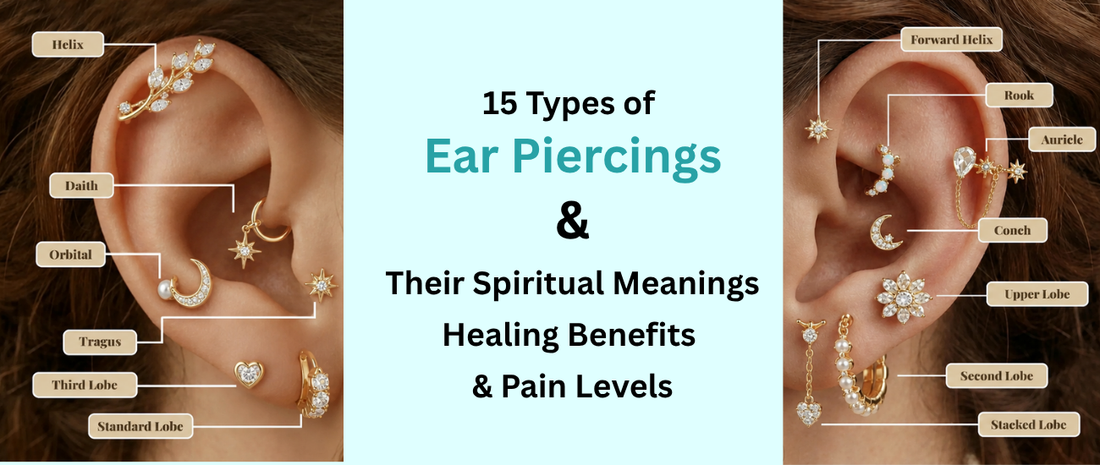 15 Types of Ear Piercings and Their Spiritual Meanings, Healing Benefits & Pain Levels