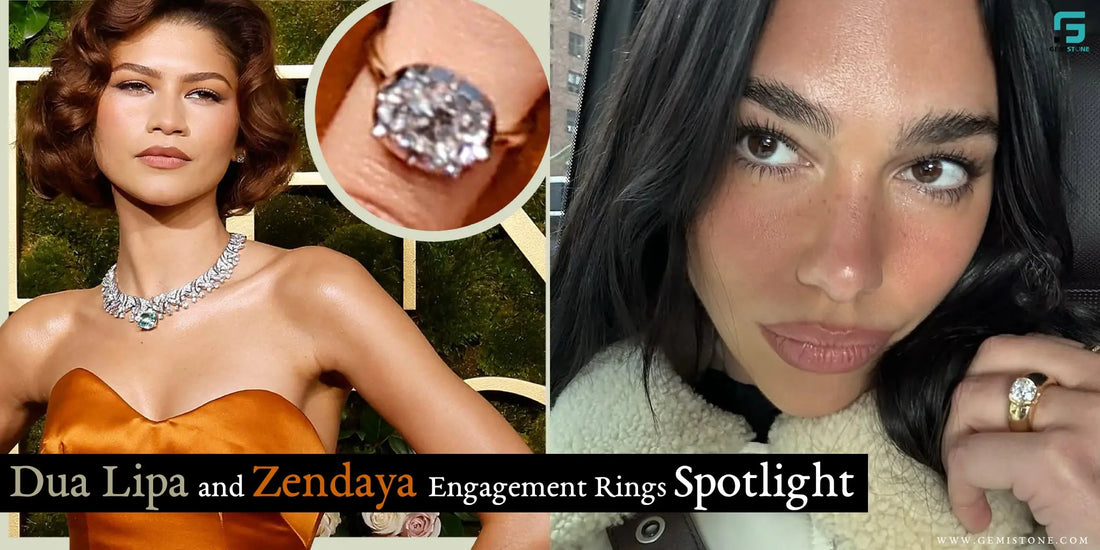 Dua Lipa and Zendaya Engagement Rings Spotlight