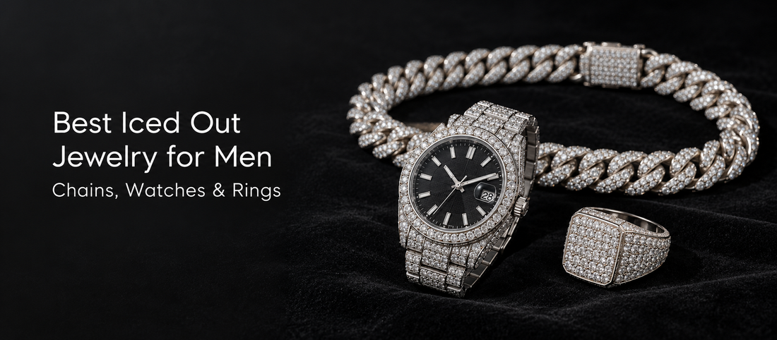 Best Iced Out Jewelry for Men: Chains, Watches & Rings