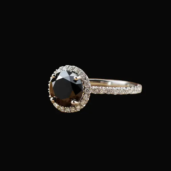 Black Diamond Engagement Rings