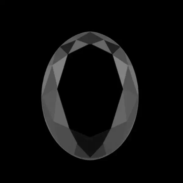 Oval Cut Black Diamonds