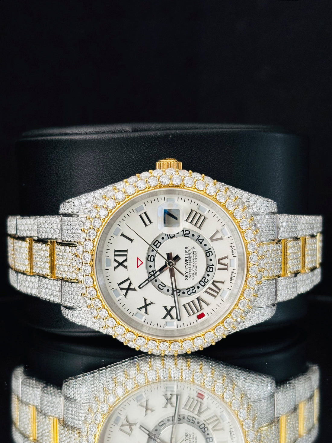 Roman Numerals Moissanite Watch