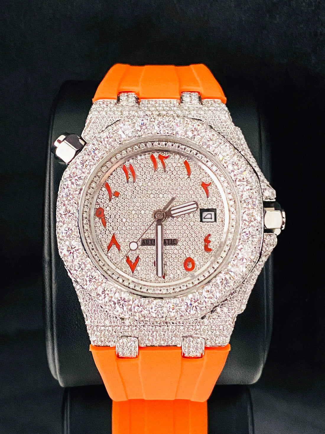 Arabic Numerals Moissanite Watch