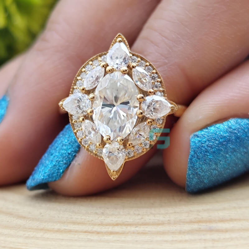 Moissanite Vintage Engagement Rings