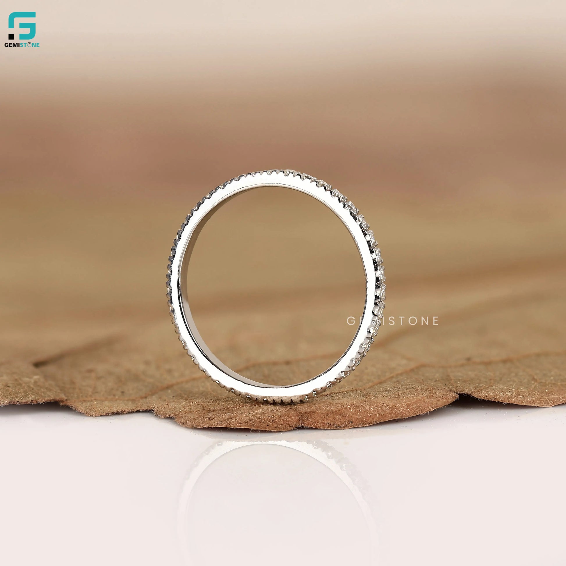 0.5CT Round Full Eternity Simpal Lab Diamond Band