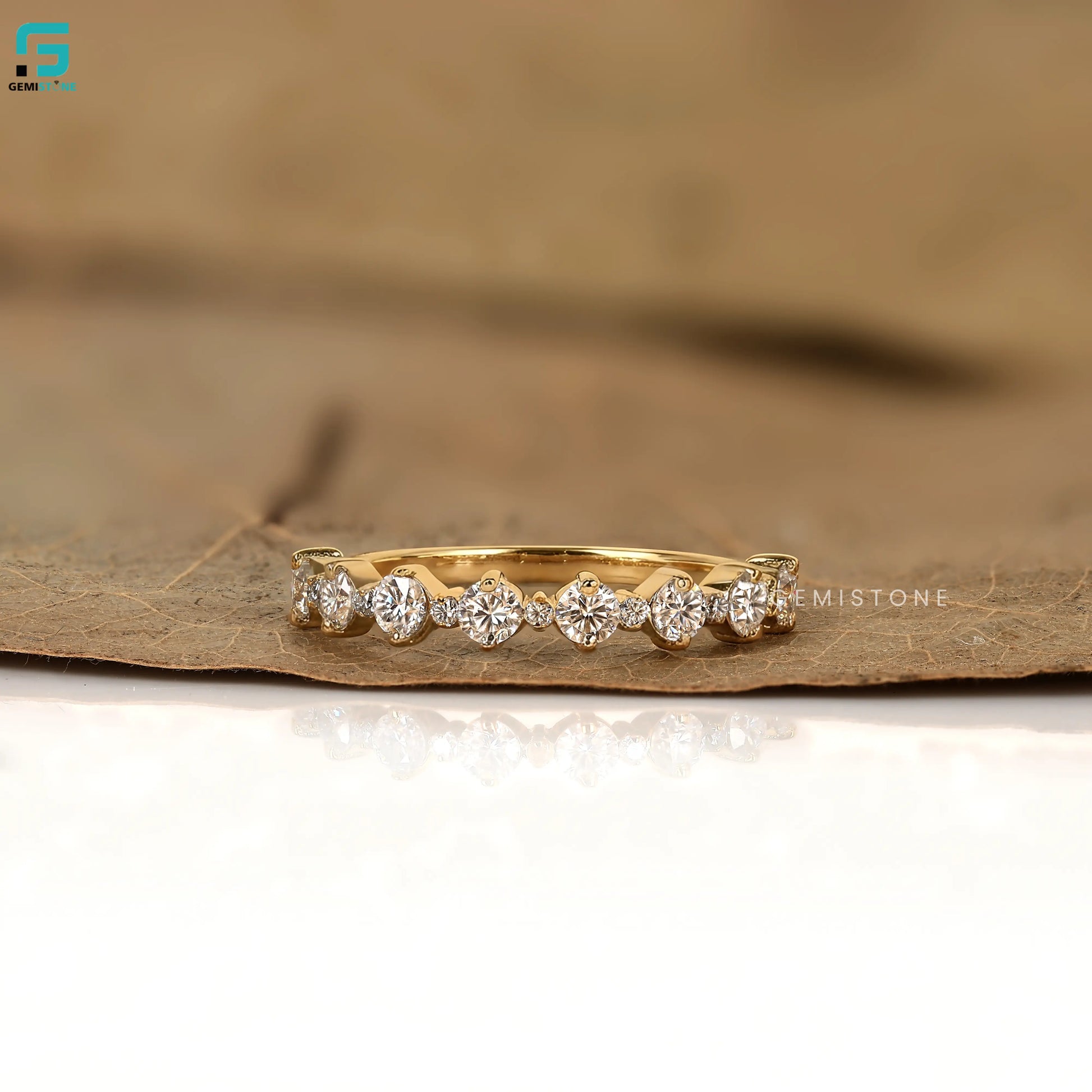 0.7CTLab_Diamond_Half_Eternity_Wedding_Anniversary_Wedding_Band_For_Women