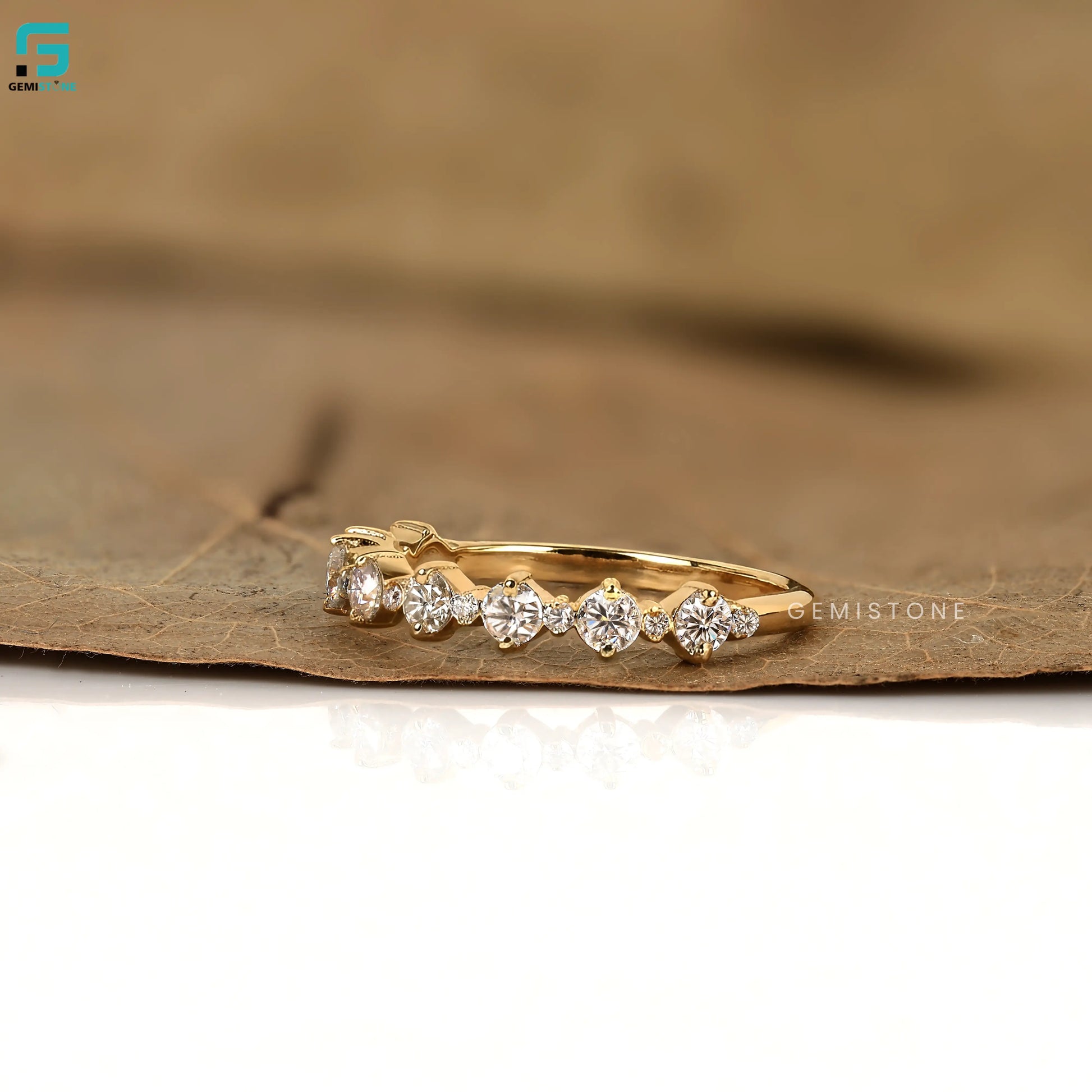 0.7CT Lab Grown Diamond Half Eternity Wedding Anniversary Wedding Band