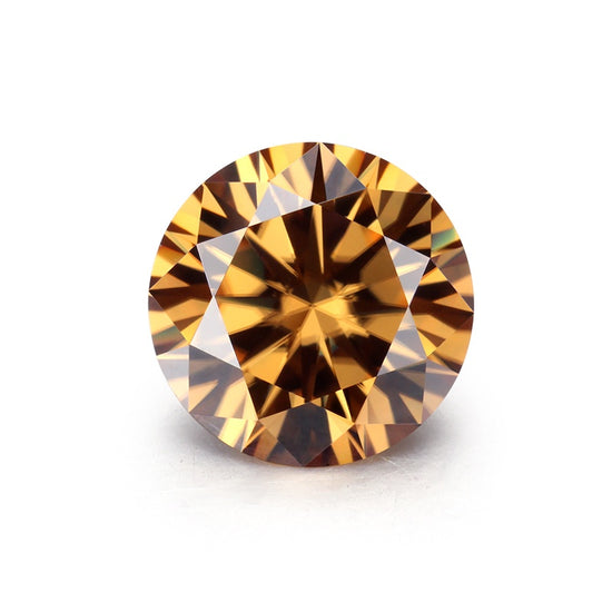 11.00MM [5.00CT] Dark Brown Excellent Cut Round Loose Moissanite