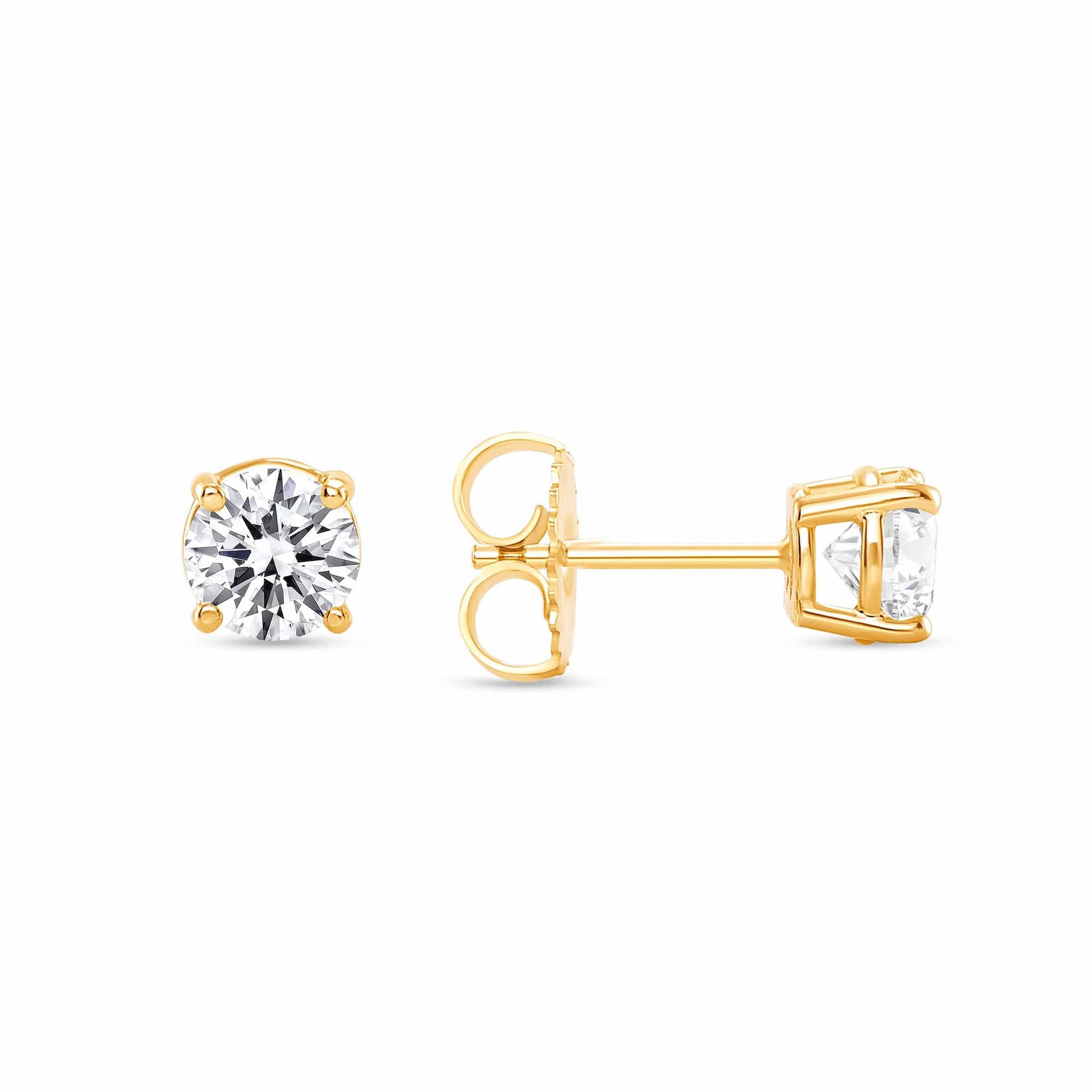 1-Carat-Diamond-Solitaire-Studs-in-Yellow-Gold