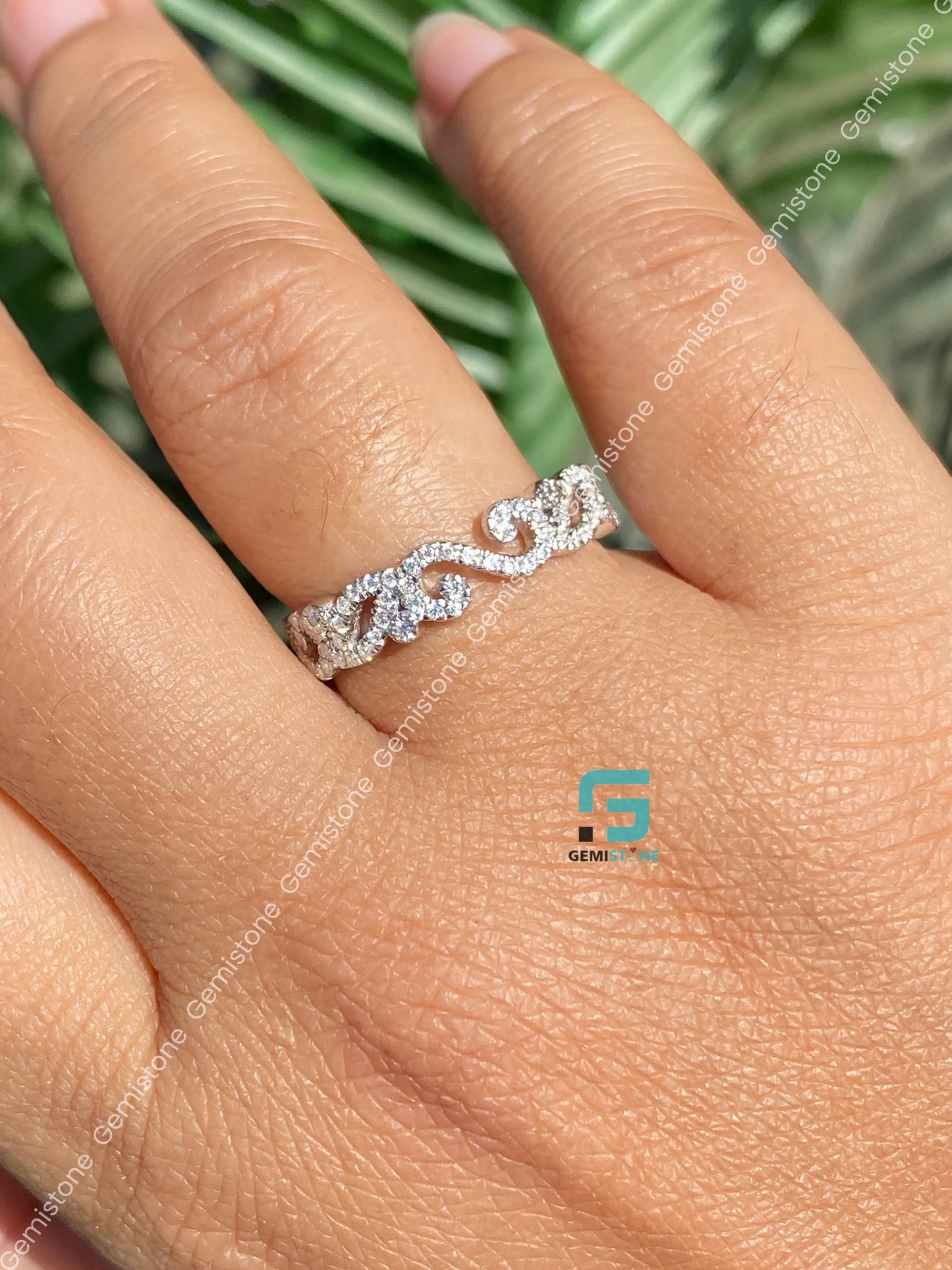 1.2 Ct Round Moissanite Bridal Set