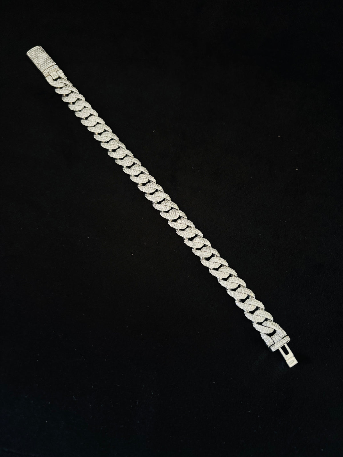 10MM Iced Out Miami Cuban Link Moissanite Bracelet For Men