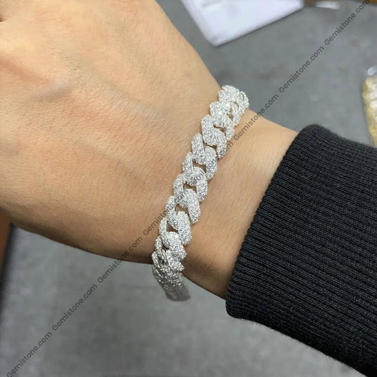 10mm-VVS-Moissanite-Miami-Cuban-Link-Chain-Bracelet