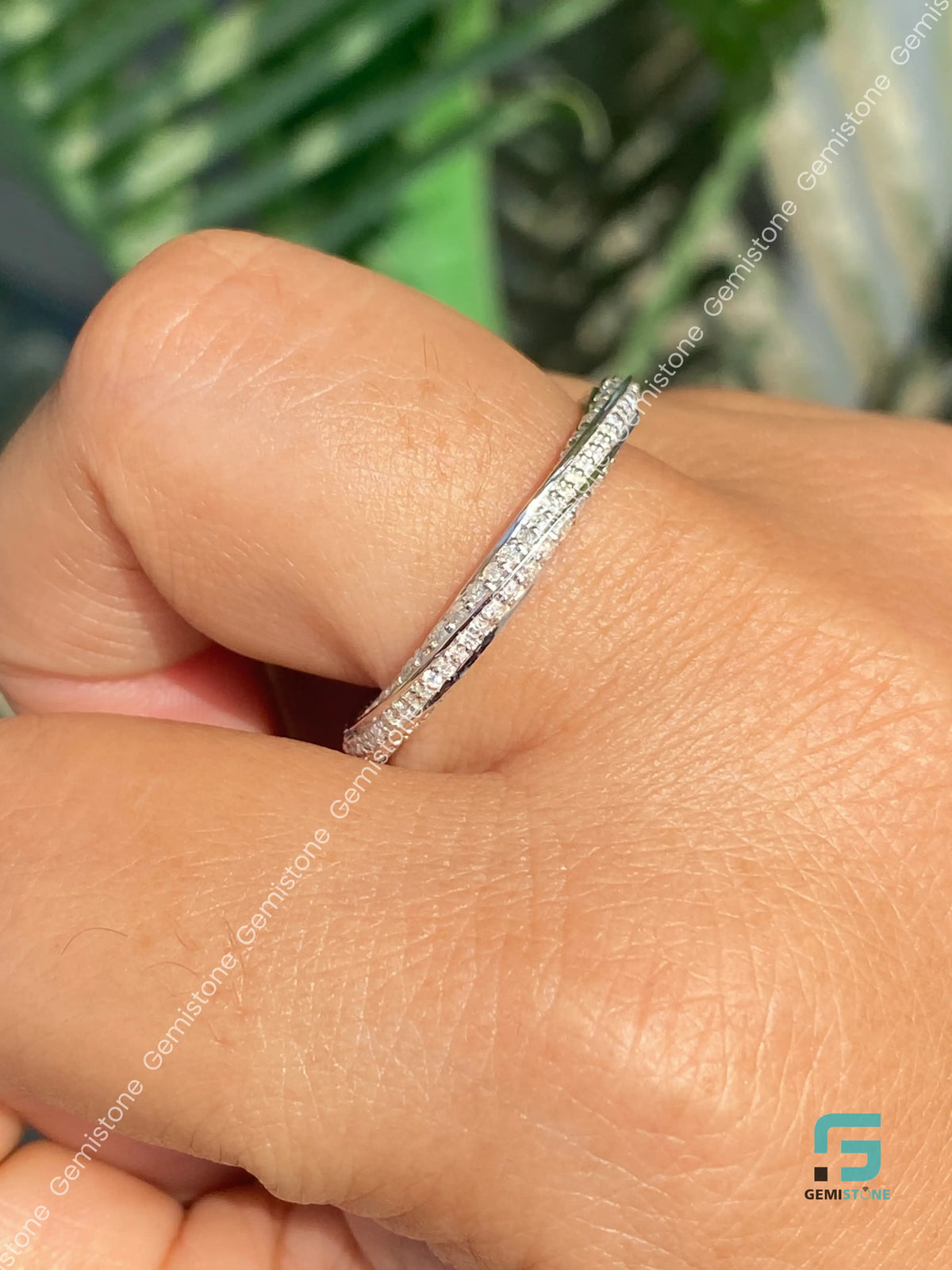 14K Gold Intertwined Ring For Women