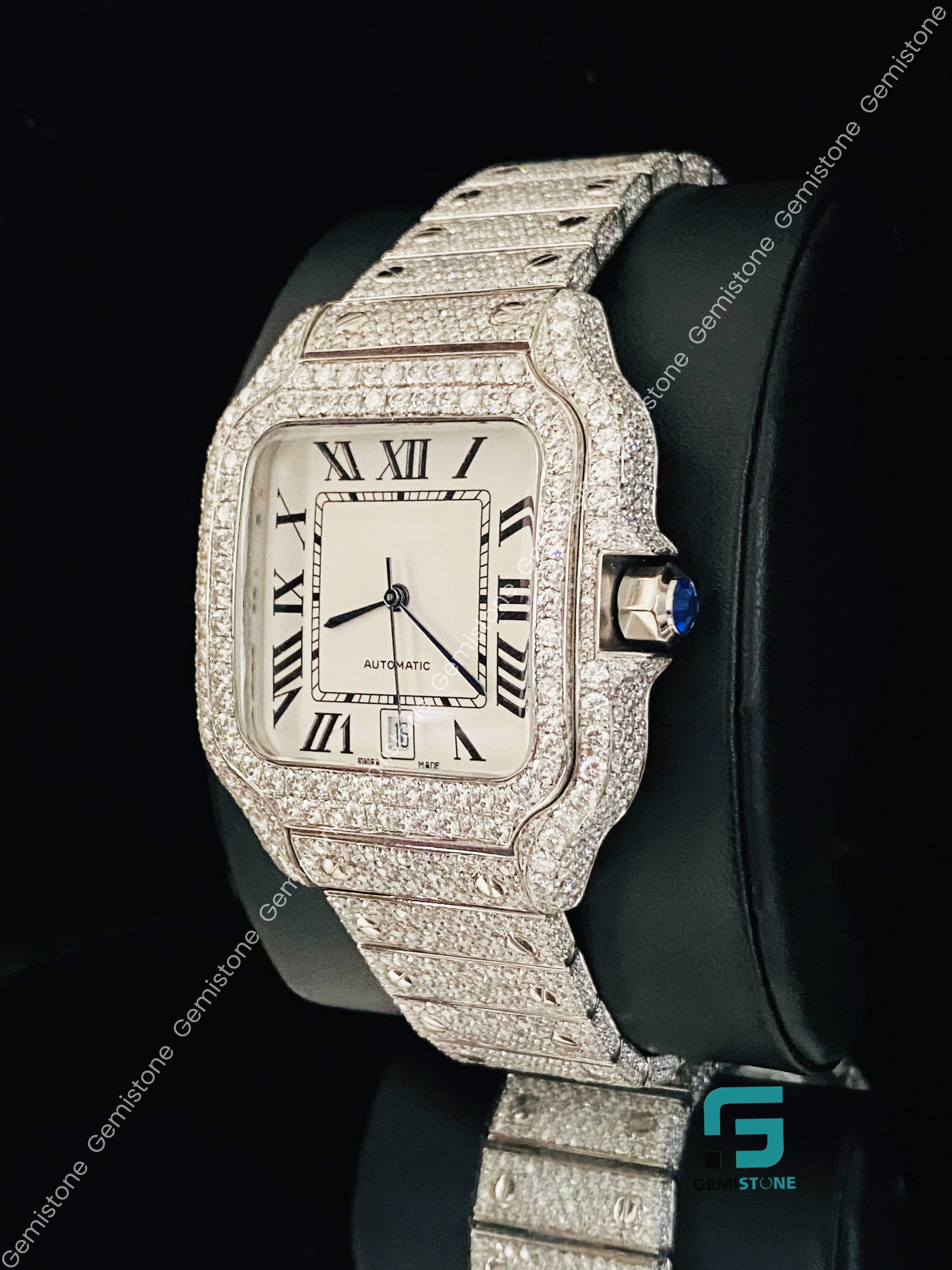 14MM VVS Moissanite Watch