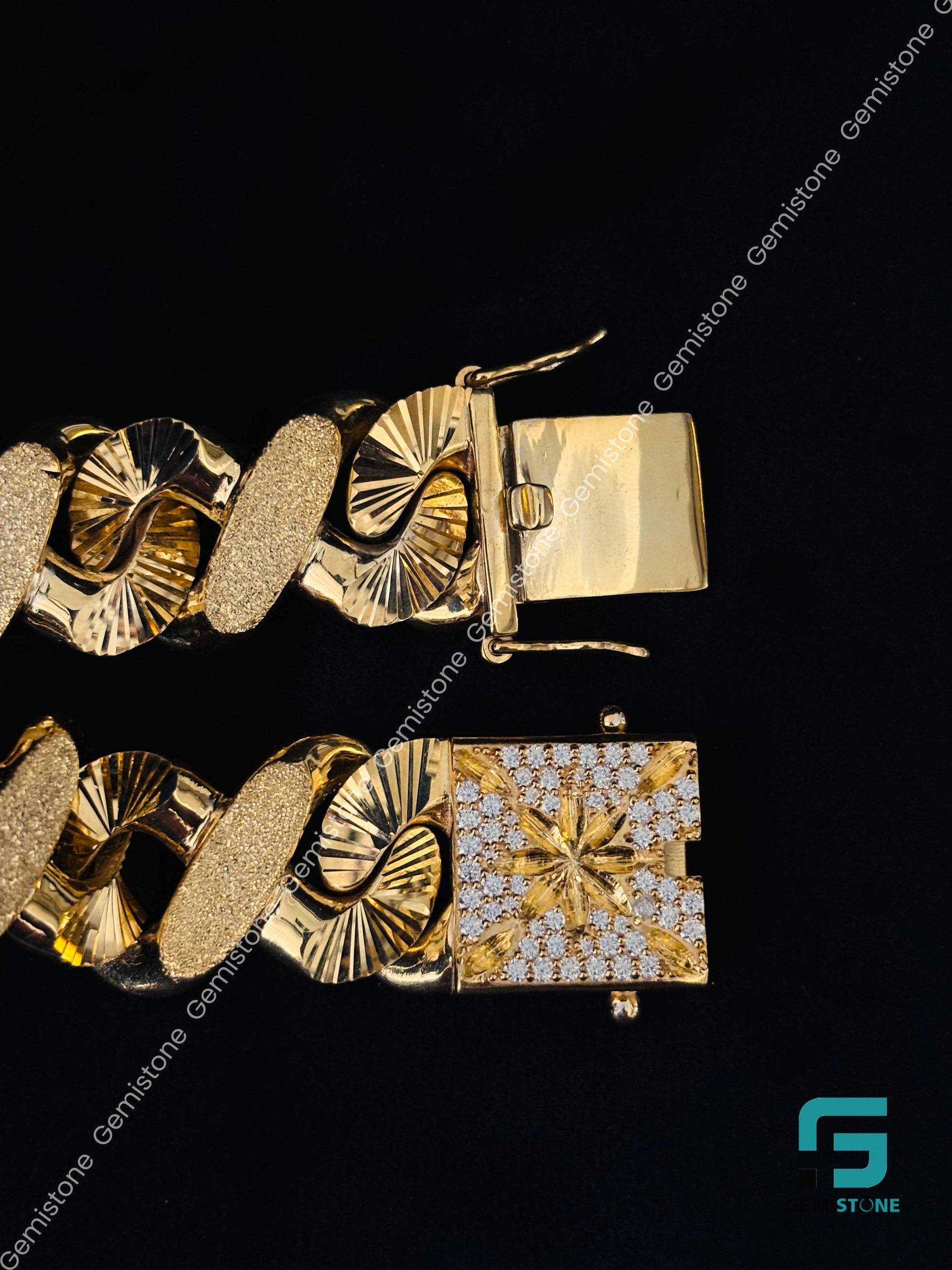 15MM Dust Cuban Link Bracelet