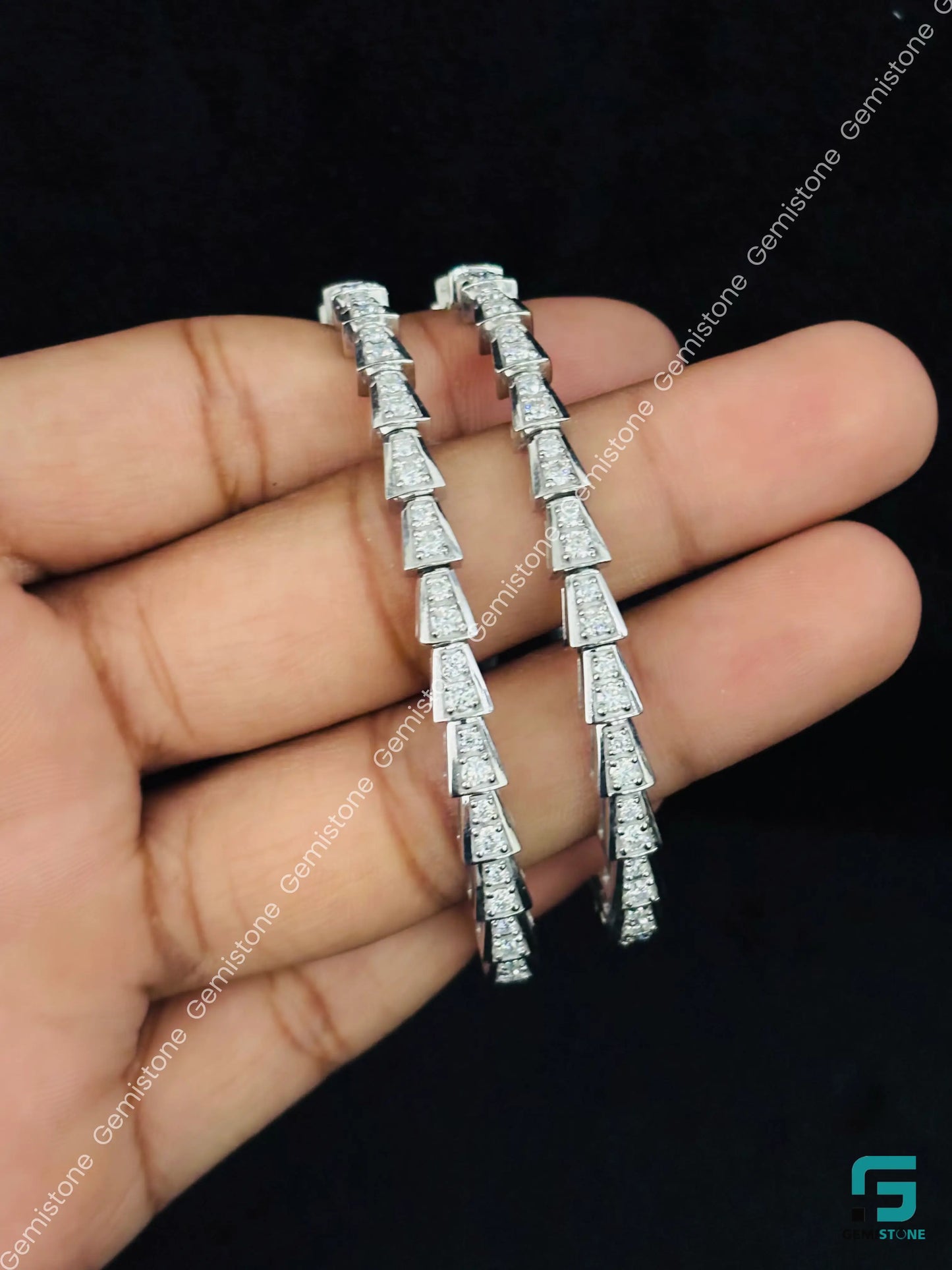 18K White Gold Serpenti Viper Bracelet