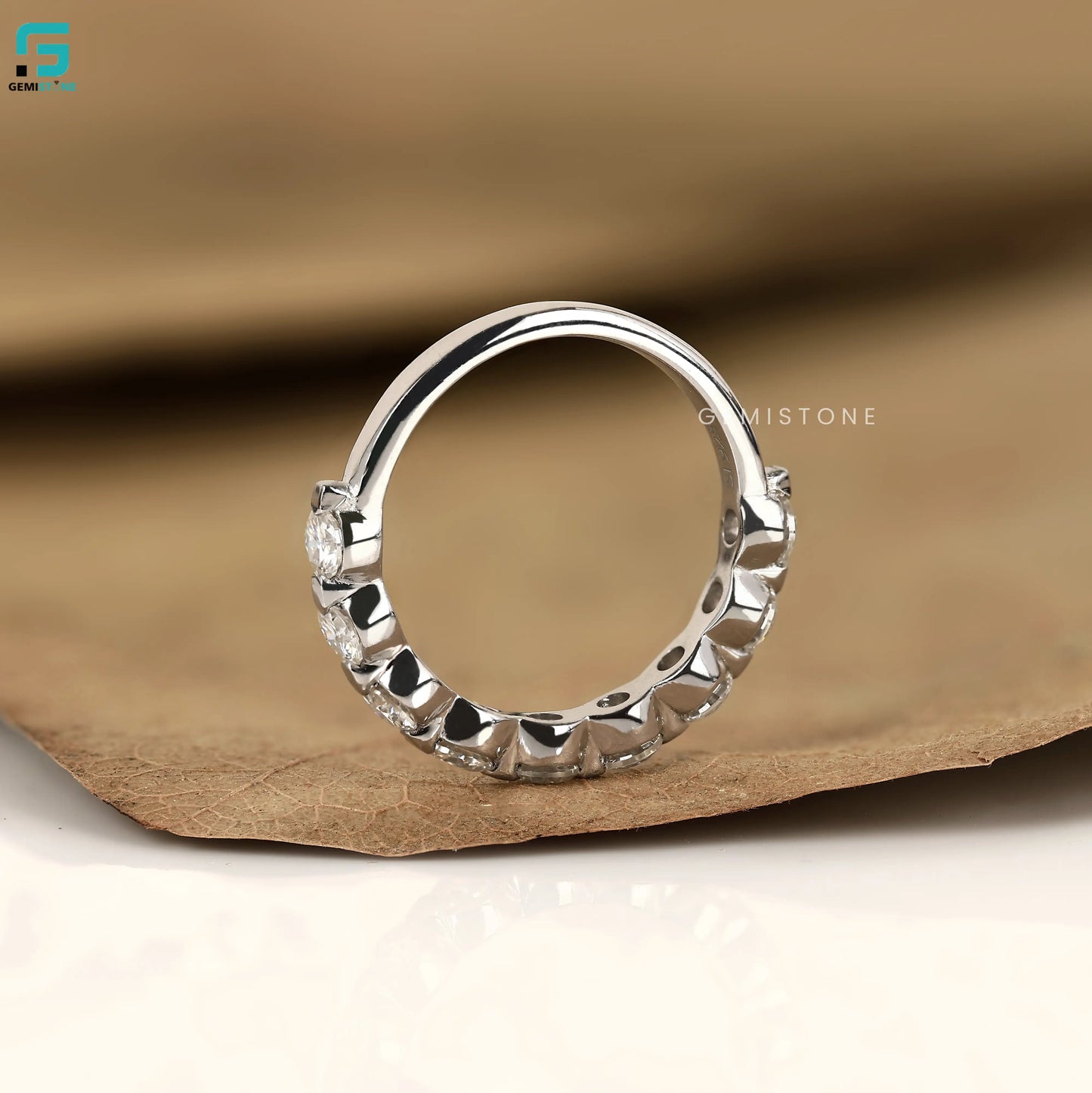 1CT Round Lab Diamond Wedding Band For Women