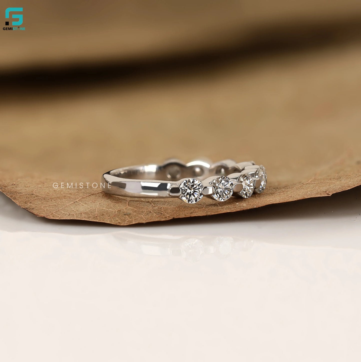 1CT Round Lab Grown Diamond Wedding Band