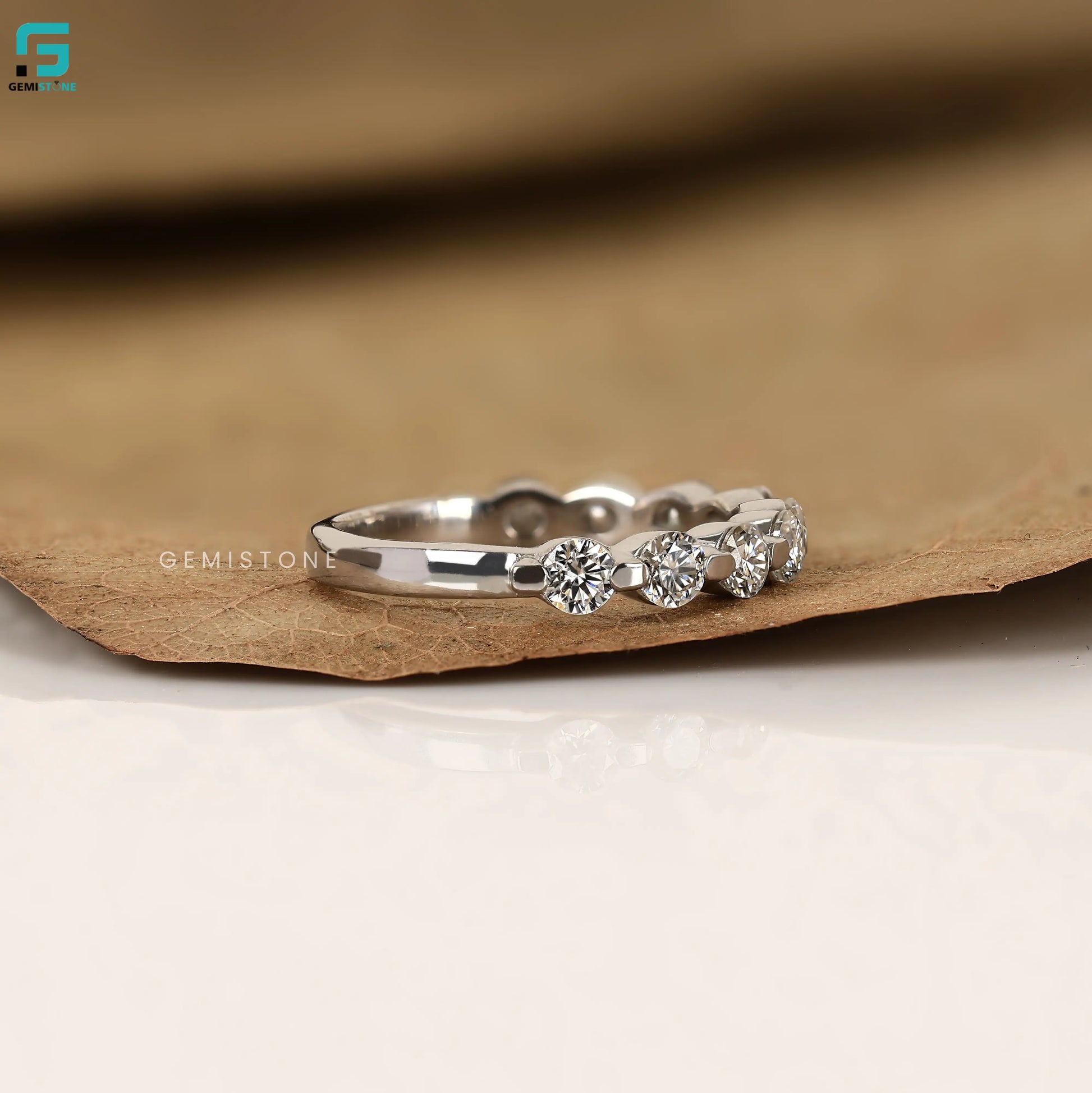 1CT Round Lab Grown Diamond Wedding Band