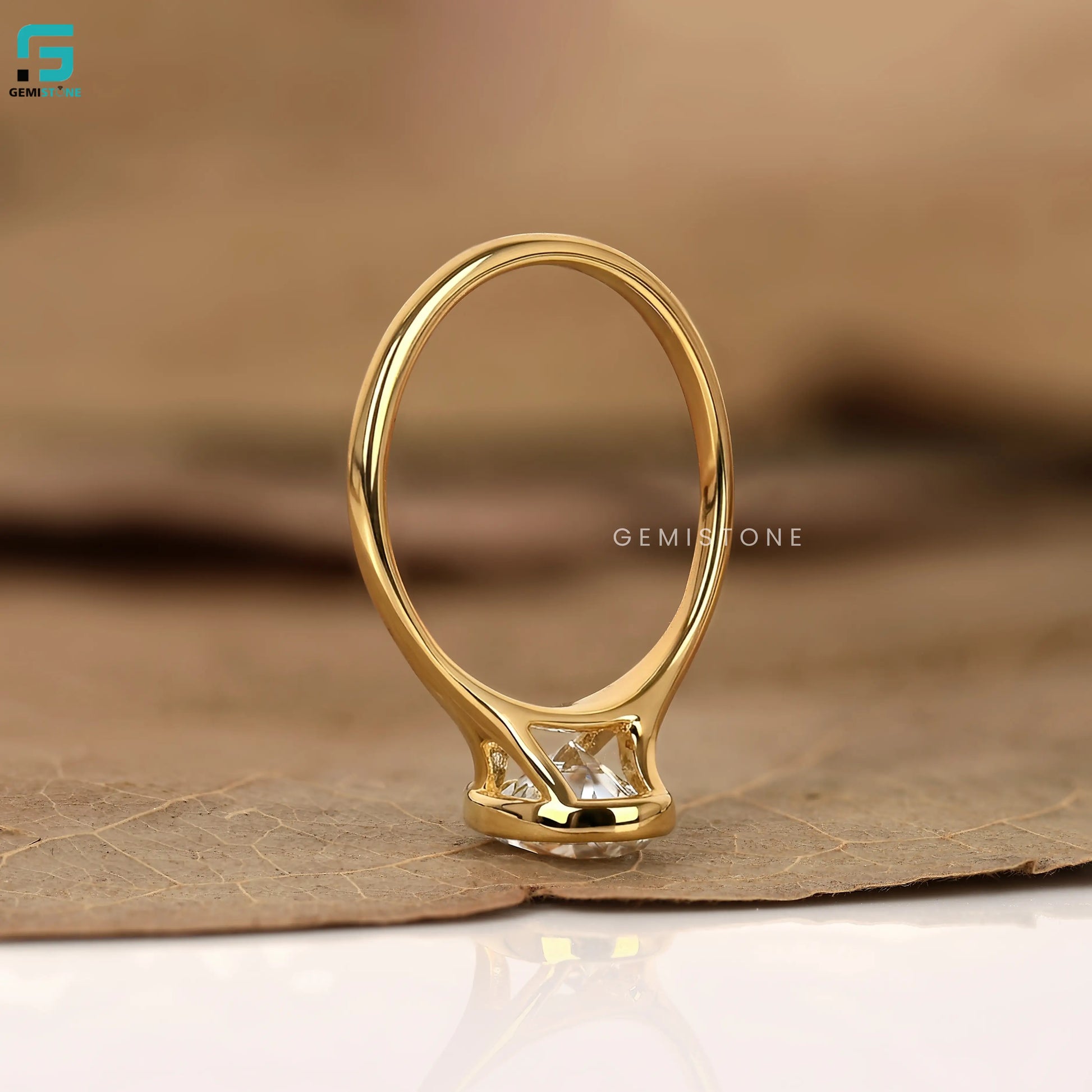 2CT Pear Split Shank Engagemnt Ring For Women