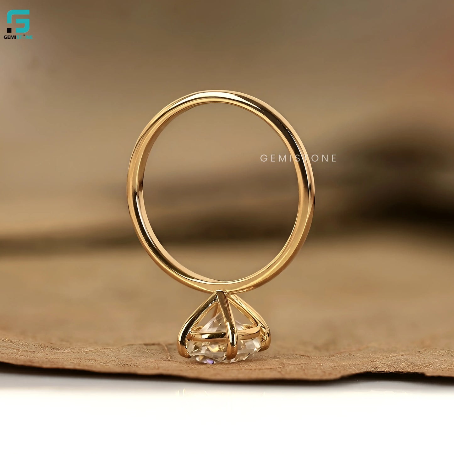 3CT Solitare Prong Set Oval Lab Diamond Annivasary Ring