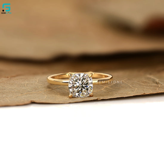 3CT Cushion Cut Lab Grown Wedding Ring For Women