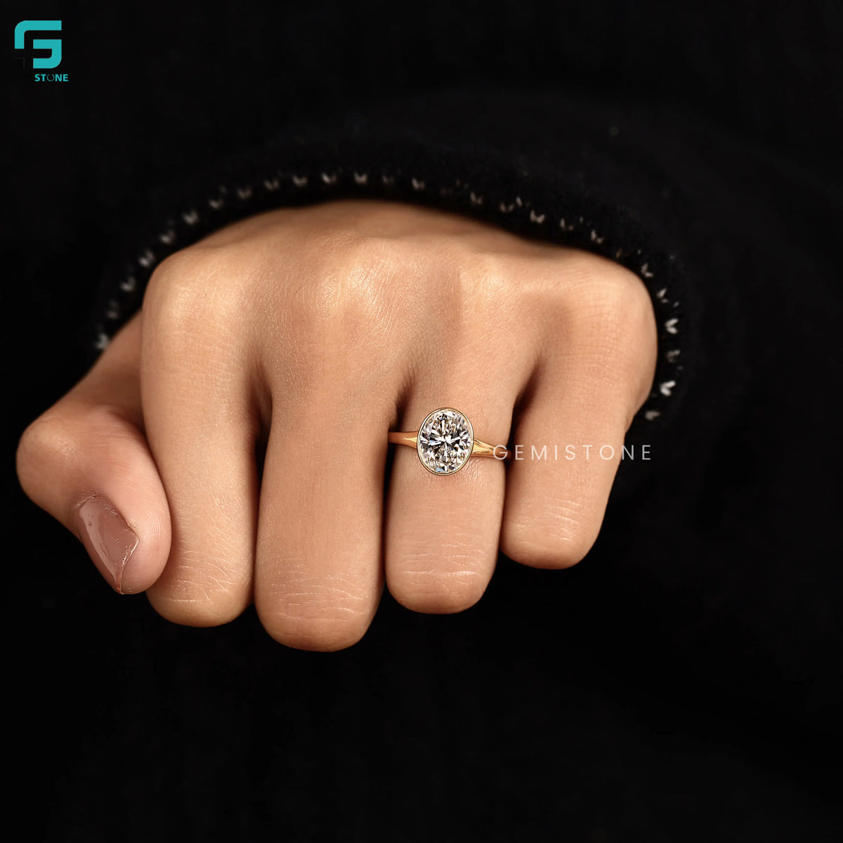 3CT Oval Cut Split Shank Lab Grown Diamond Wedding Ring For Women
