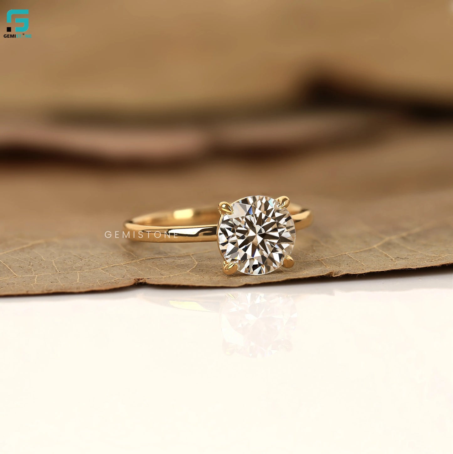 3CT Round Lab Grown Solitare Wedding Annivasary Ring For Women