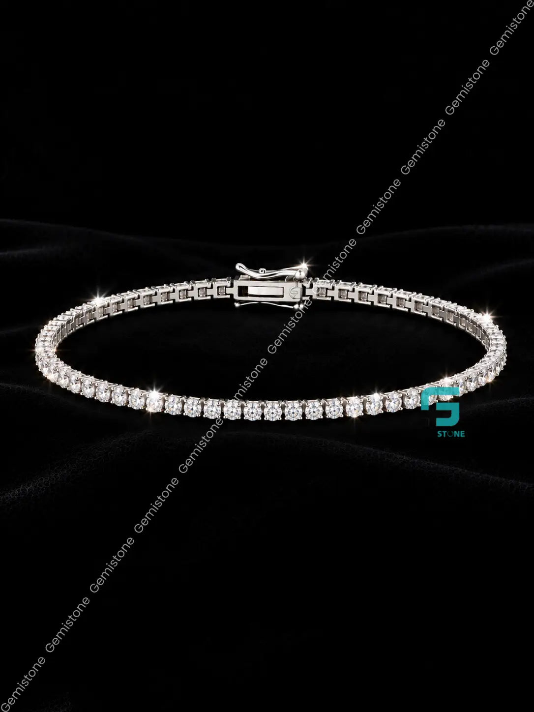 3MM Moissanite Tennis Chain + FREE Tennis Bracelet