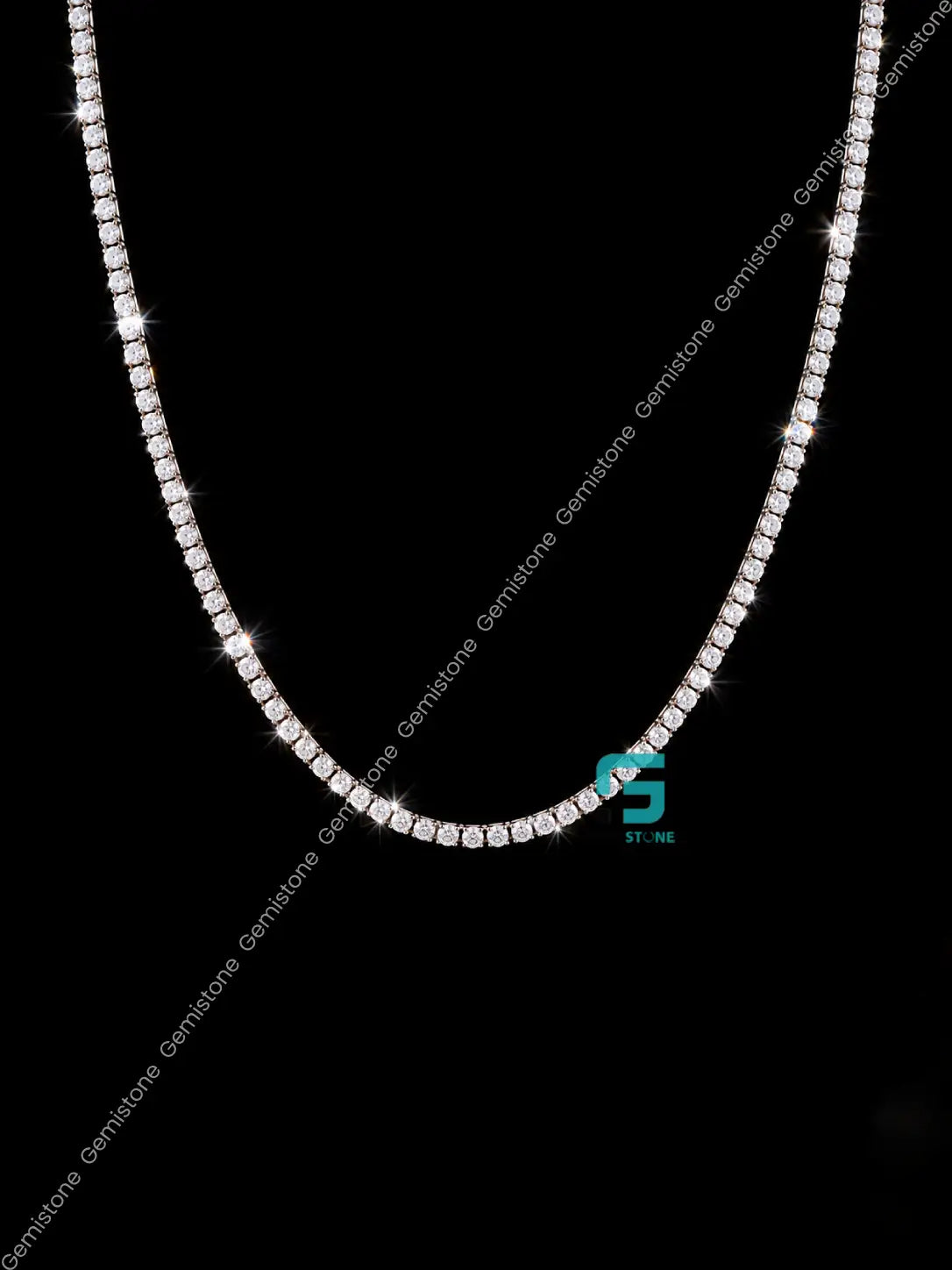3MM Moissanite Tennis Chain + FREE Tennis Bracelet