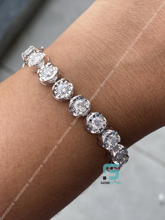 3MM Moissanite Tennis Bracelet