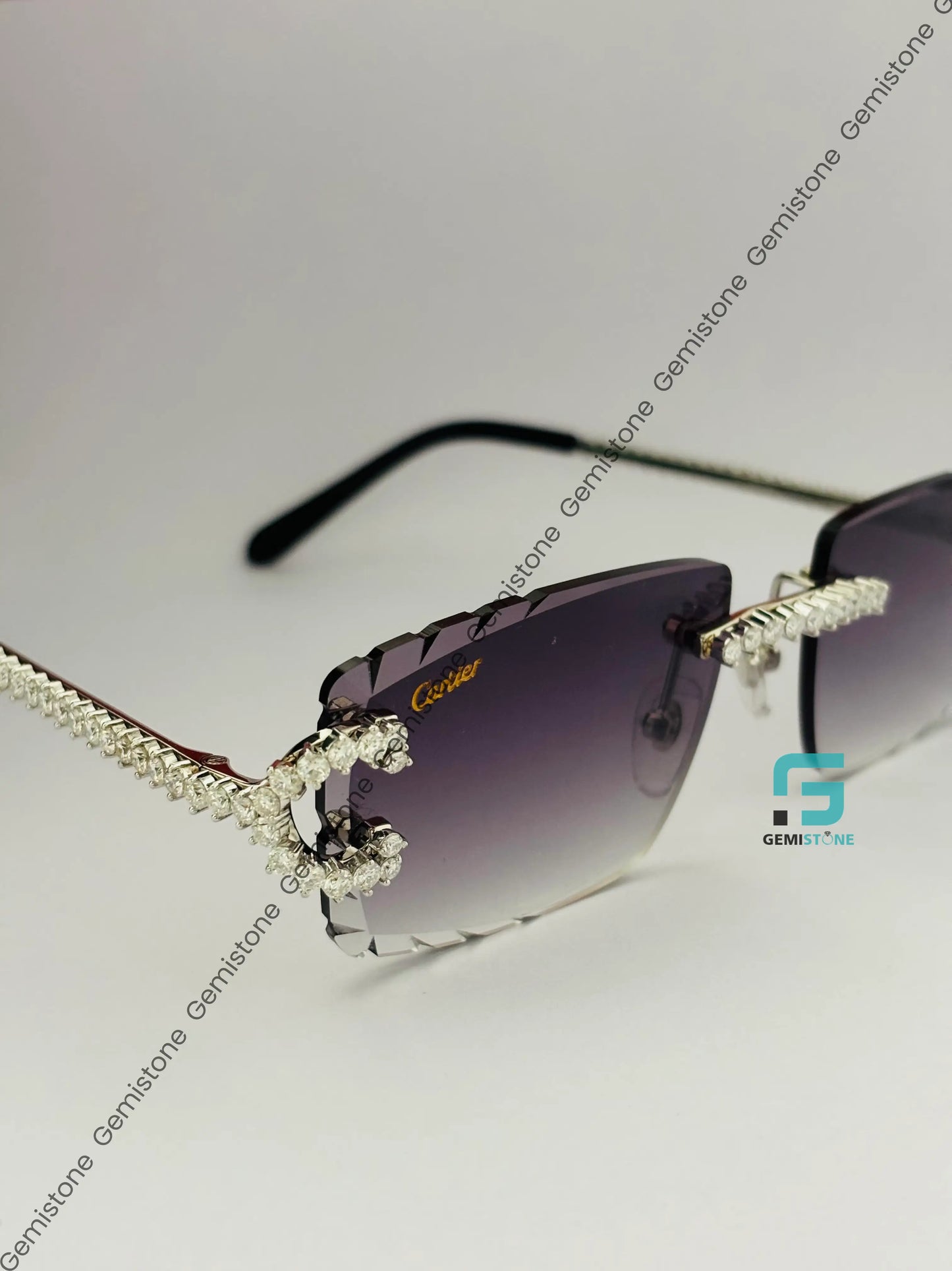 3MM Round Moissanite Sunglasses For Unisex