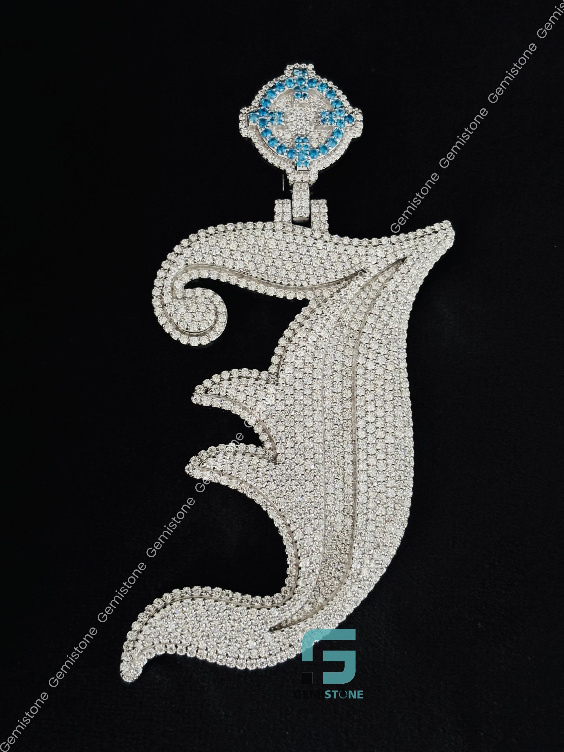 3 Inch Moissanite Iced Out Pendant
