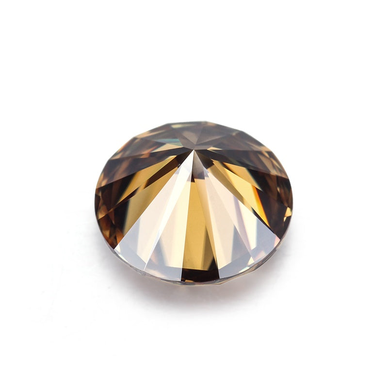 5.00MM [0.50CT] Dark Brown Excellent Cut Round Loose Moissanite