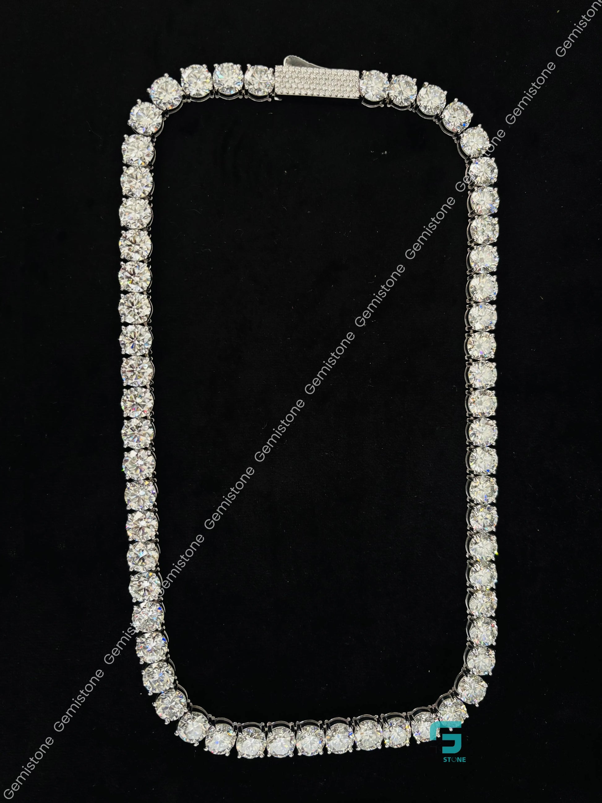 4CT Round Cut Moissanite Diamond Tennis Chain For Women