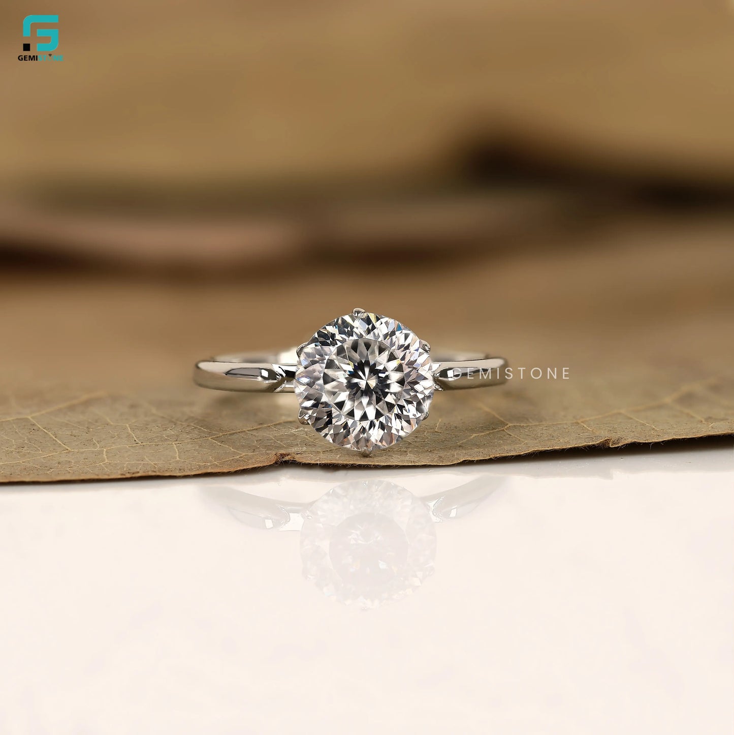 4Ct Lab Grown Round Cut Wedding Ring