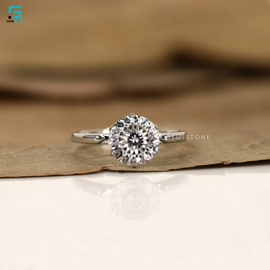 4Ct Lab Grown Round Cut Wedding Ring