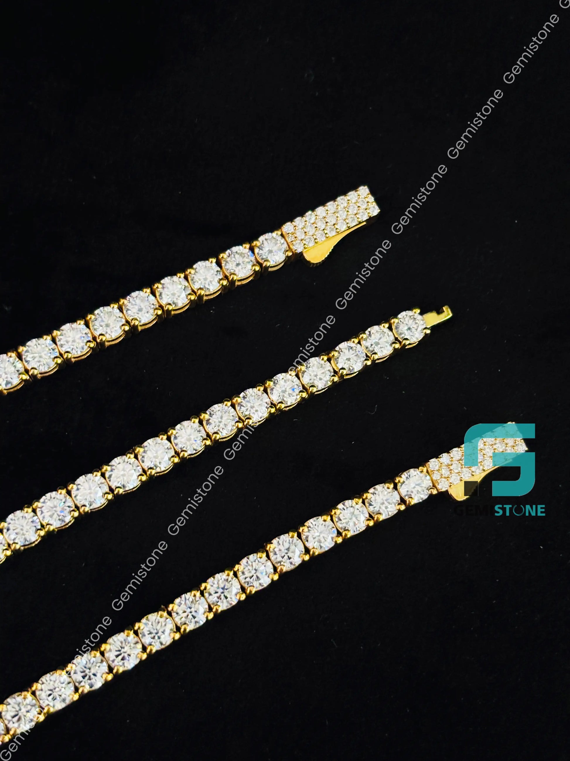 4MM Iced Out Moissanite Tennis Bracelet For Women