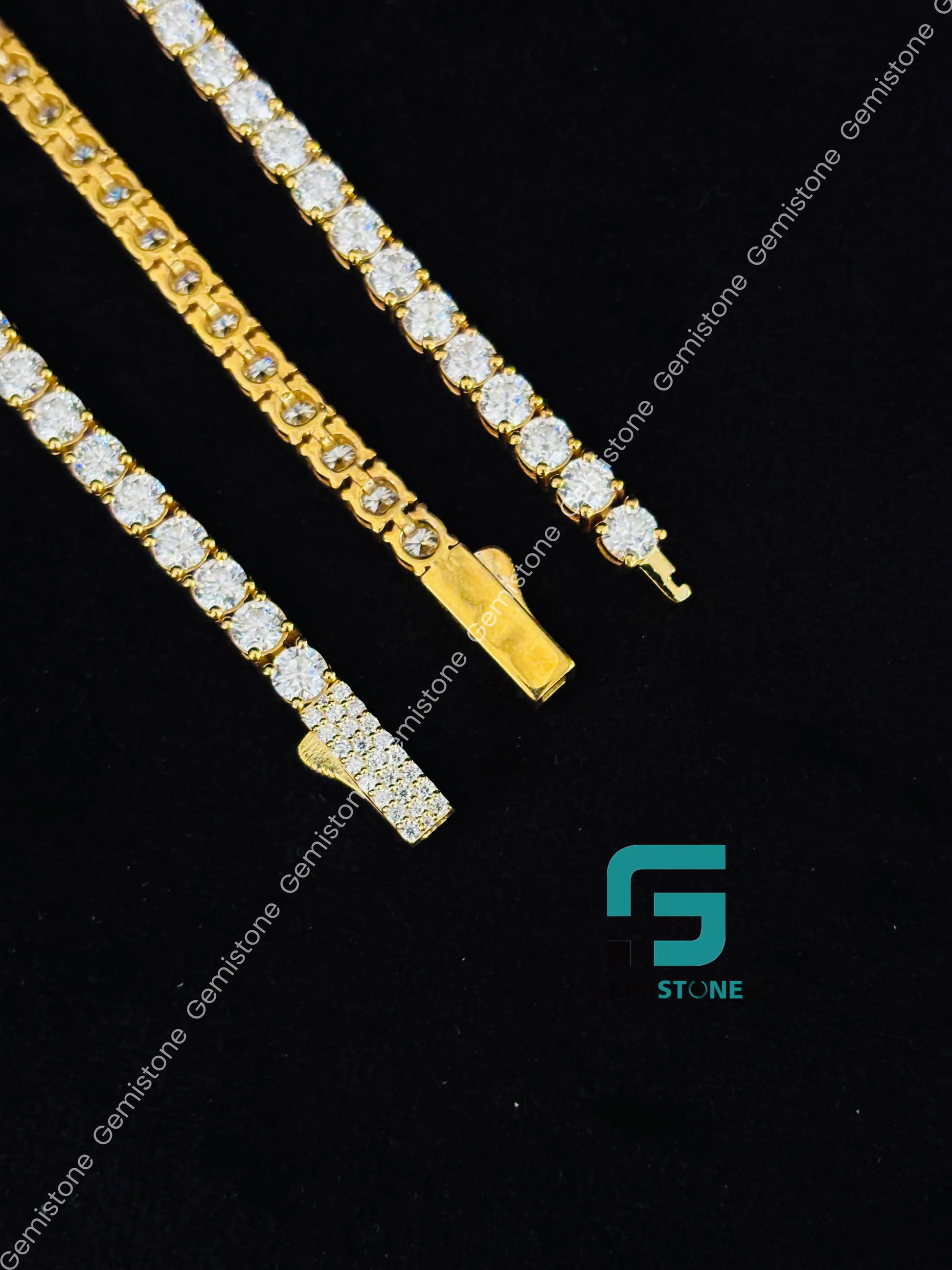 4MM Moissanite Round Tennis Bracelet For Women