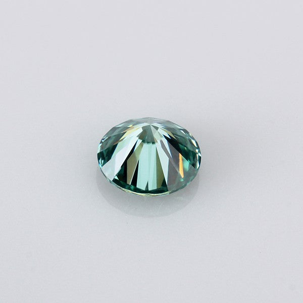4 CT Round_Cut_Green_Loose_Moissanite_For_Jewelry